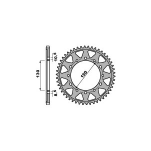 Couronne Acier Pbr 46 Dents...