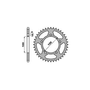 Couronne Acier Pbr 46 Dents...