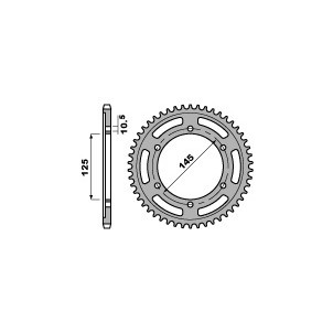 Couronne Acier Pbr 46 Dents...