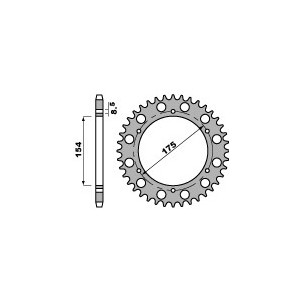 Couronne Acier Pbr 43 Dents...