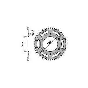 Couronne Alu Racing Pbr 44...