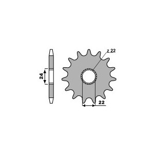 Pignon 17 Dents Pbr Chaîne...