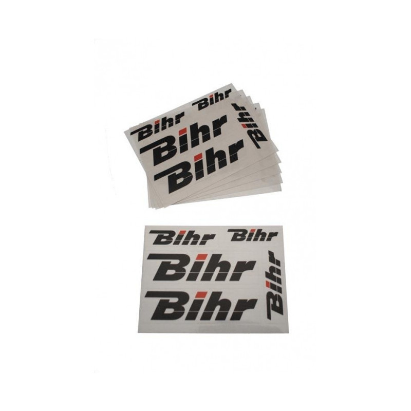 Planche stickers moto Bihr noir