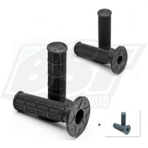 Revêtements Poignée Moto Cross PRO TAPER MX Soft Simple Densité Noir - 024847 - Piece Moto BST