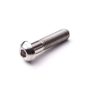 Vis Titane Tête Bombée BT M5 x (0.8mm) x 25mm  - T525BT -  Visserie Titane VTT / Moto / Auto / Naval