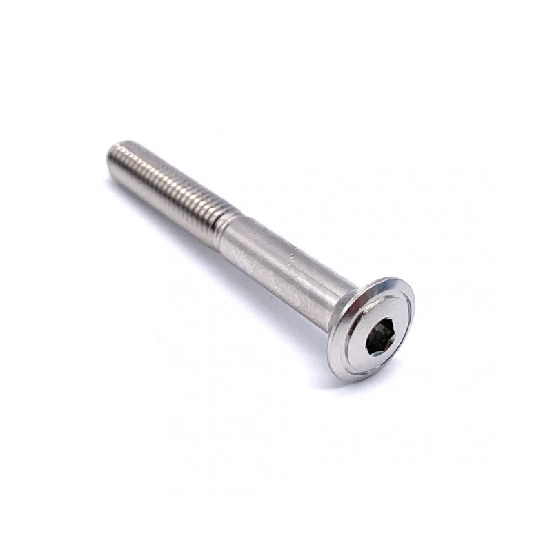 Vis à tête Fraisée Bombée en Inox Poli M5 x 0.8mm x 40mm