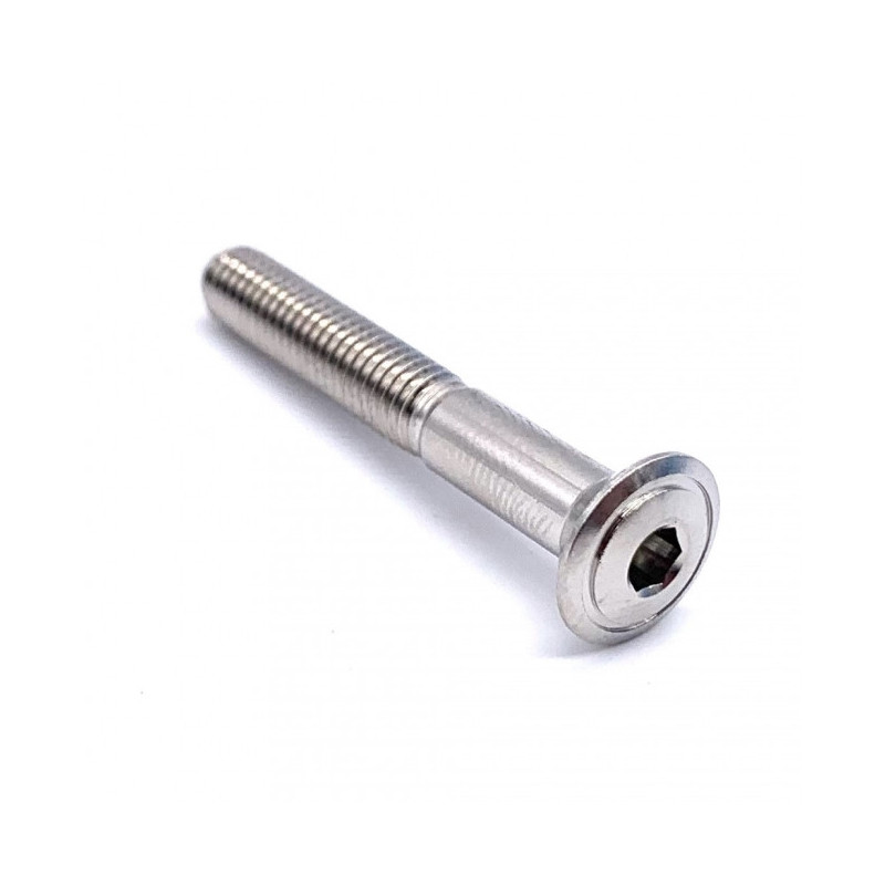 Vis à tête Fraisée Bombée en Inox Poli M5 x 0.8mm x 35mm