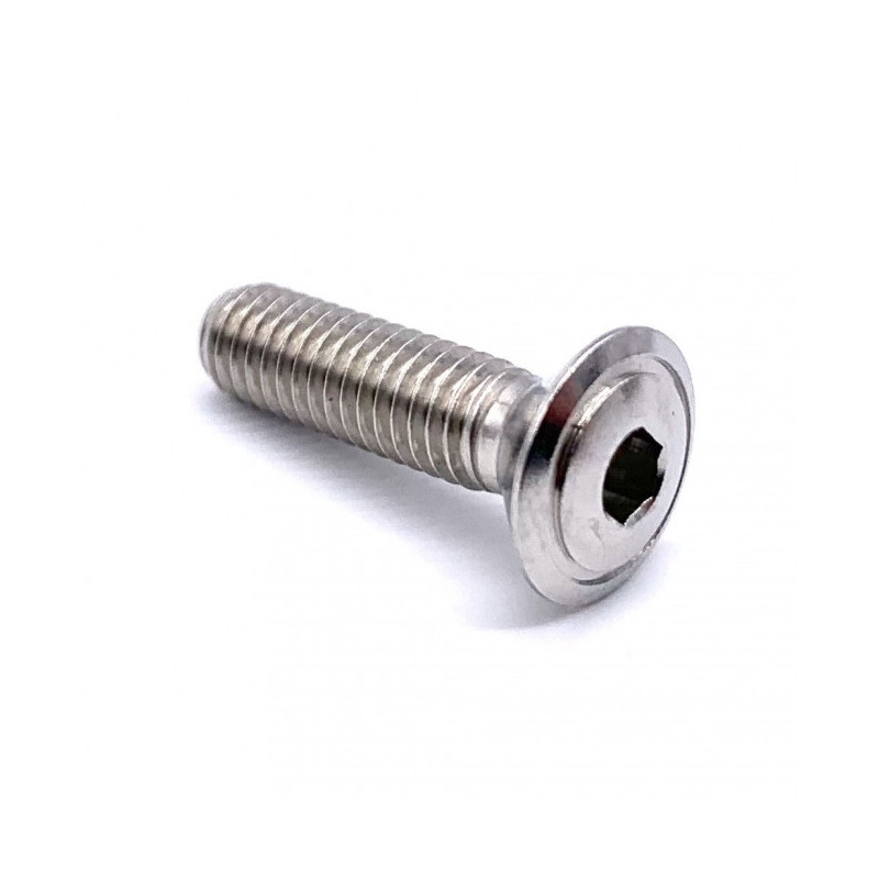 Vis à tête Fraisée Bombée en Inox Poli M5 x 0.8mm x 18mm