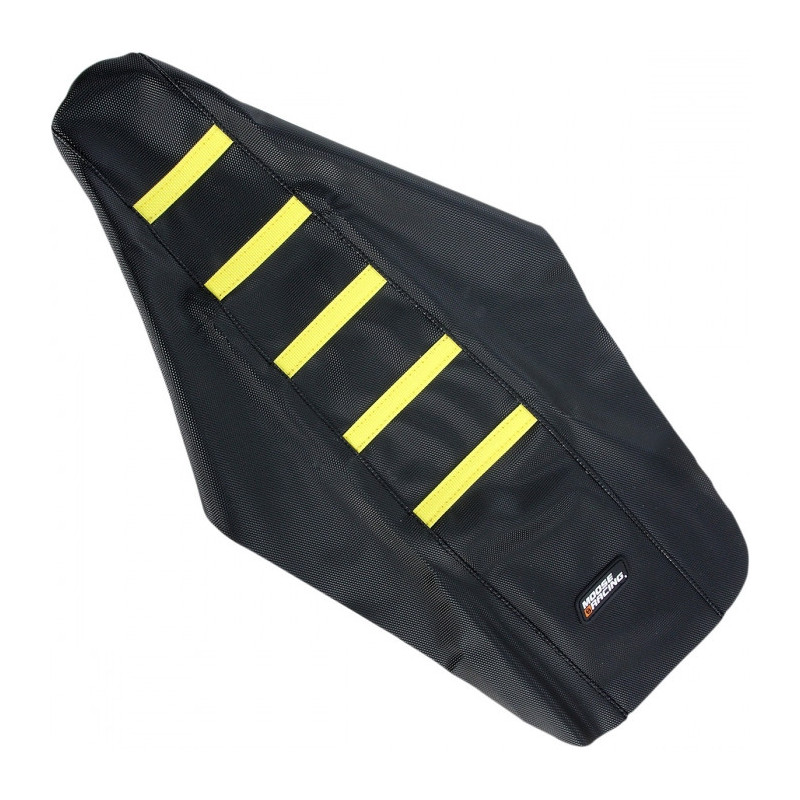 Housse de Selle Moto Adherente Noir et Jaune Suzuki RM 125/250 01-09