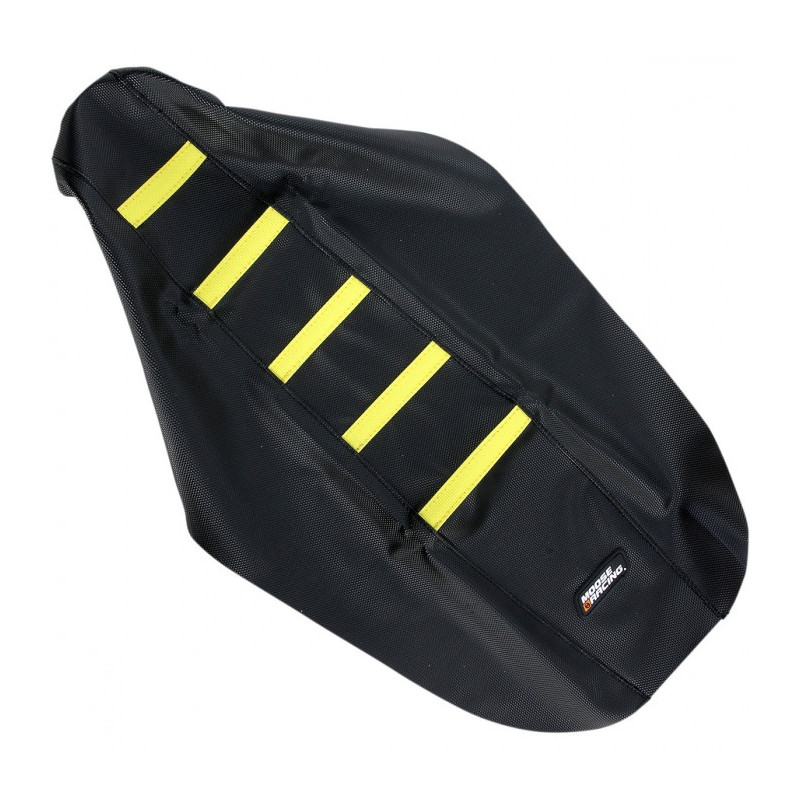 Housse de Selle Moto Adherente Noir et Jaune Suzuki RM-Z 450 05-07