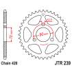 Couronne Moto Acier JT 36 Dents PAS 420 - JTR239.36