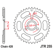 Couronne Moto Acier JT 45 Dents PAS 420 Noir - JTR255.45