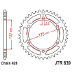 Couronne Moto Acier JT 52 Dents PAS 428 - JTR839.52