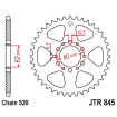 Couronne Moto Acier JT 41 Dents PAS 520 - JTR845.41