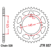 Couronne Moto Acier JT 42 Dents PAS 520 - JTR857.42