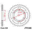 Couronne Moto Acier JT 40 Dents PAS 520 - JTR846.40
