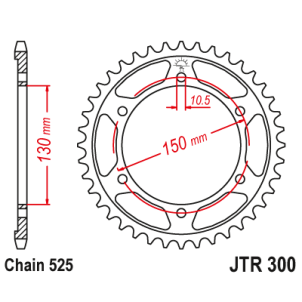 Couronne Moto Acier JT 43...