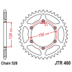 Couronne Moto Acier JT 44 Dents PAS 520 Noir - JTR460.44