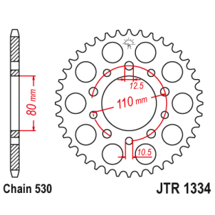 Couronne Moto Acier JT 47...