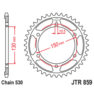 Couronne Moto Acier JT 43...