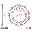 Couronne Moto Acier JT 47 Dents PAS 525 - JTR6.47