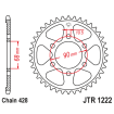 Couronne Moto Acier JT 47 Dents PAS 428 - JTR1222.47