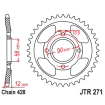 Couronne Moto Acier JT 50 Dents PAS 428 - JTR271.50