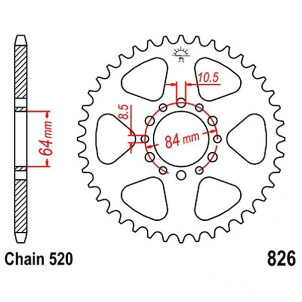 Couronne Moto Acier JT 47...