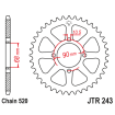 Couronne Moto Acier JT 42 Dents PAS 520 Noir - JTR243.42