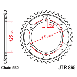 Couronne Moto Acier JT 46...