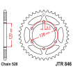 Couronne Moto Acier JT 45 Dents PAS 520 - JTR846.45