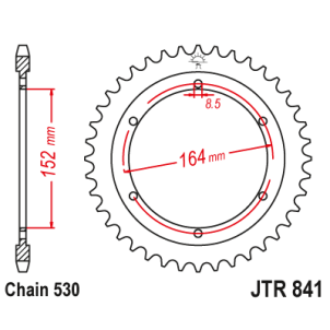 Couronne Moto Acier JT 42...