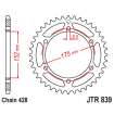 Couronne Moto Acier JT 57 Dents PAS 428 - JTR839.57
