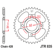 Couronne Moto Acier JT 46 Dents PAS 428 Noir - JTR835.46