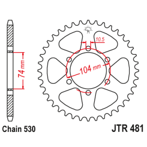 Couronne Moto Acier JT 42...