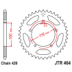 Couronne Moto Acier JT 44 Dents PAS 420 - JTR464.44