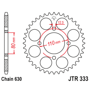 Couronne Moto Acier JT 41...