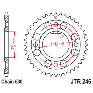 Couronne Moto Acier JT 37...