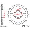 Couronne Moto Acier JT 51 Dents PAS 428 - JTR1796.51