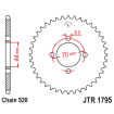 Couronne Moto Acier JT 22 Dents PAS 520 - JTR1795.22