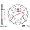 Couronne Moto Acier JT 43 Dents PAS 520 - JTR1793.43