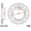 Couronne Moto Acier JT 47 Dents PAS 420 - JTR1465.47