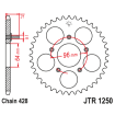 Couronne Moto Acier JT 54 Dents PAS 428 - JTR1258.54