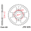 Couronne Moto Acier JT 60 Dents PAS 420 Noir - JTR1078.60