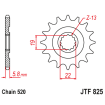 Pignon Moto Acier 13 Dents PAS 520   JT Sprockets - JTF825.13