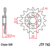 Pignon Moto Acier 14 Dents PAS 520 JT Sprockets - JTF742.14