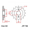 Pignon Moto Acier 14 Dents PAS 520 JT Sprockets - JTF736.14