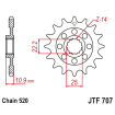 Pignon Moto Acier 16 Dents PAS 520 JT Sprockets - JTF707.16