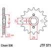 Pignon Moto Acier 17 Dents PAS 530 JT Sprockets - JTF571.17