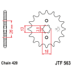 Pignon Moto Acier 15 Dents PAS 420 JT Sprockets - JTF563.15